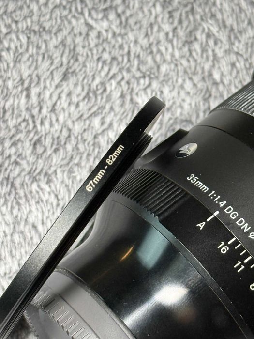 Sigma 35mm f/1.4 DG DN Art E Mount + Filtr CPL + Ring