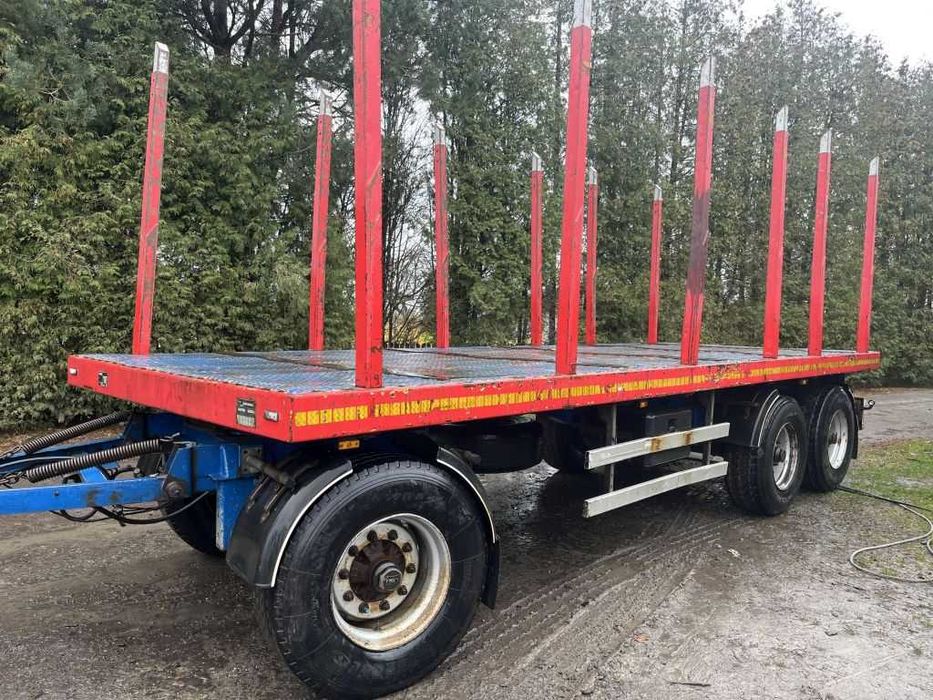 Przyczepa 3 osiowa do drewna, drzewa, lasu