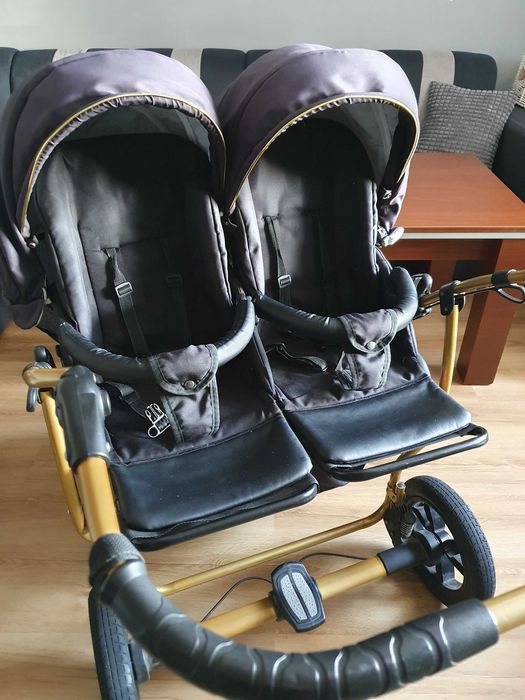 Wózek dla bliźniąt 3w1 Mikado Gold Star