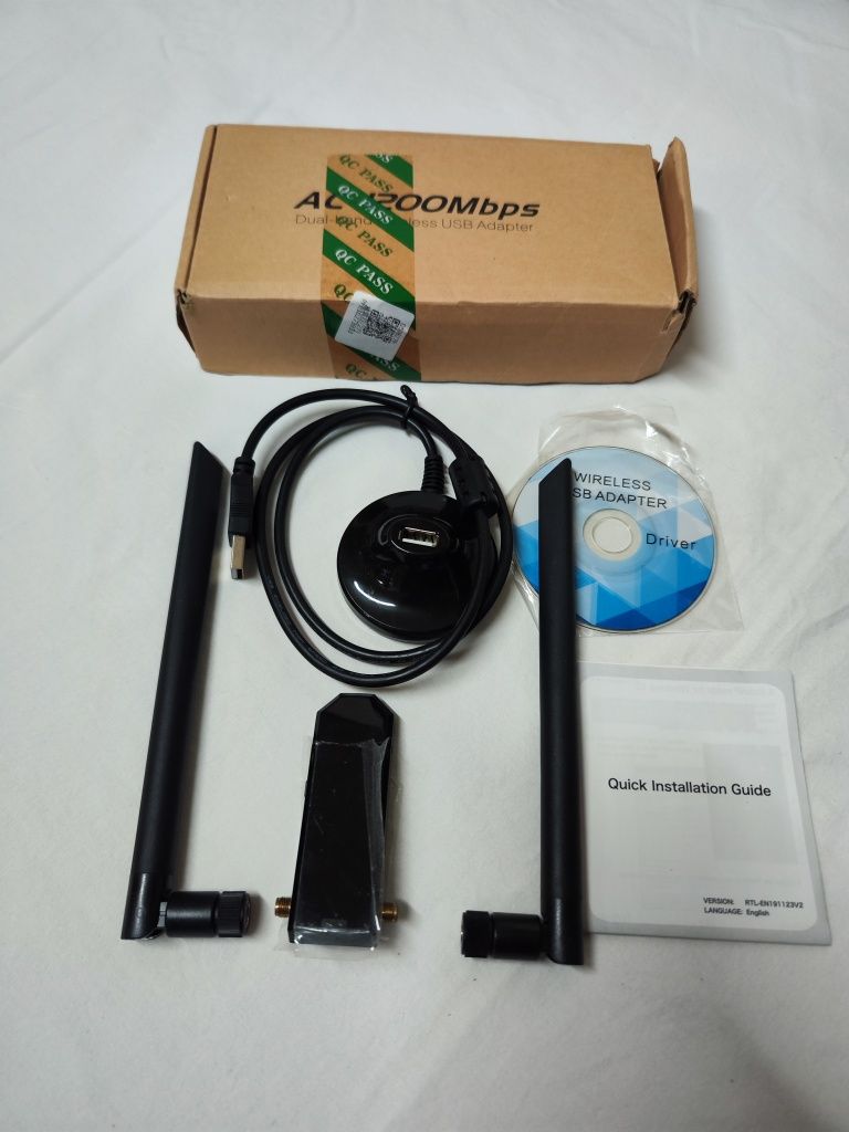 Adaptador USB Wi‑Fi AC1200 — compatível com Linux