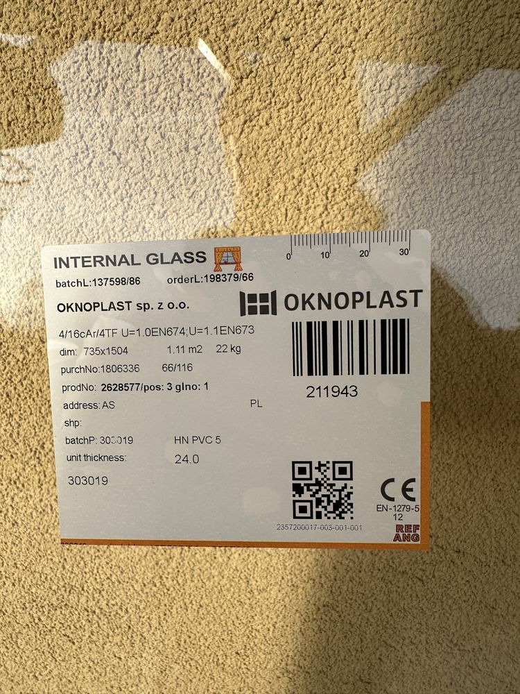 Okno 940x1710 OKNOPLAST NOWE