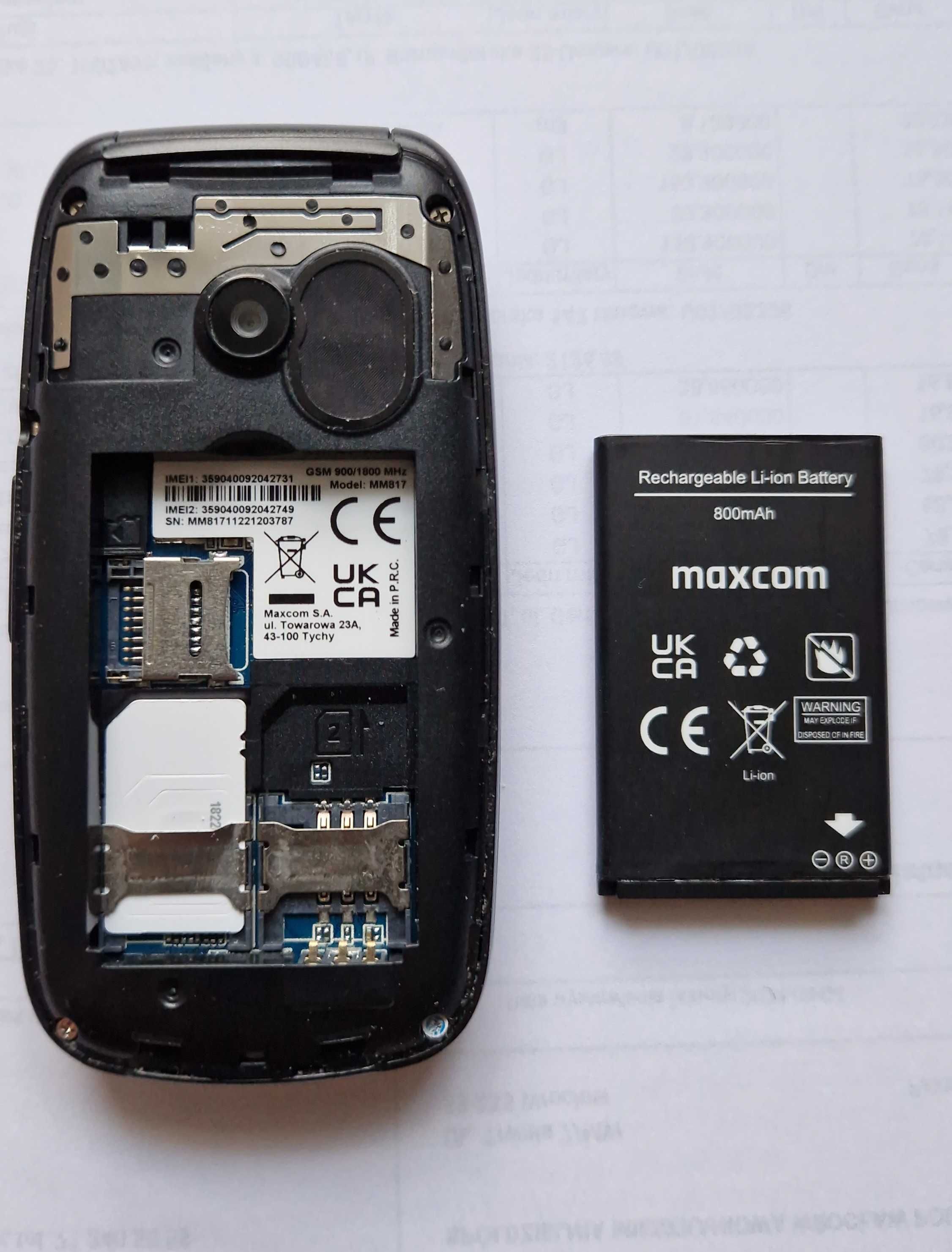 Telefon Maxcom MM817 - prosty dla Seniora - Wrocław