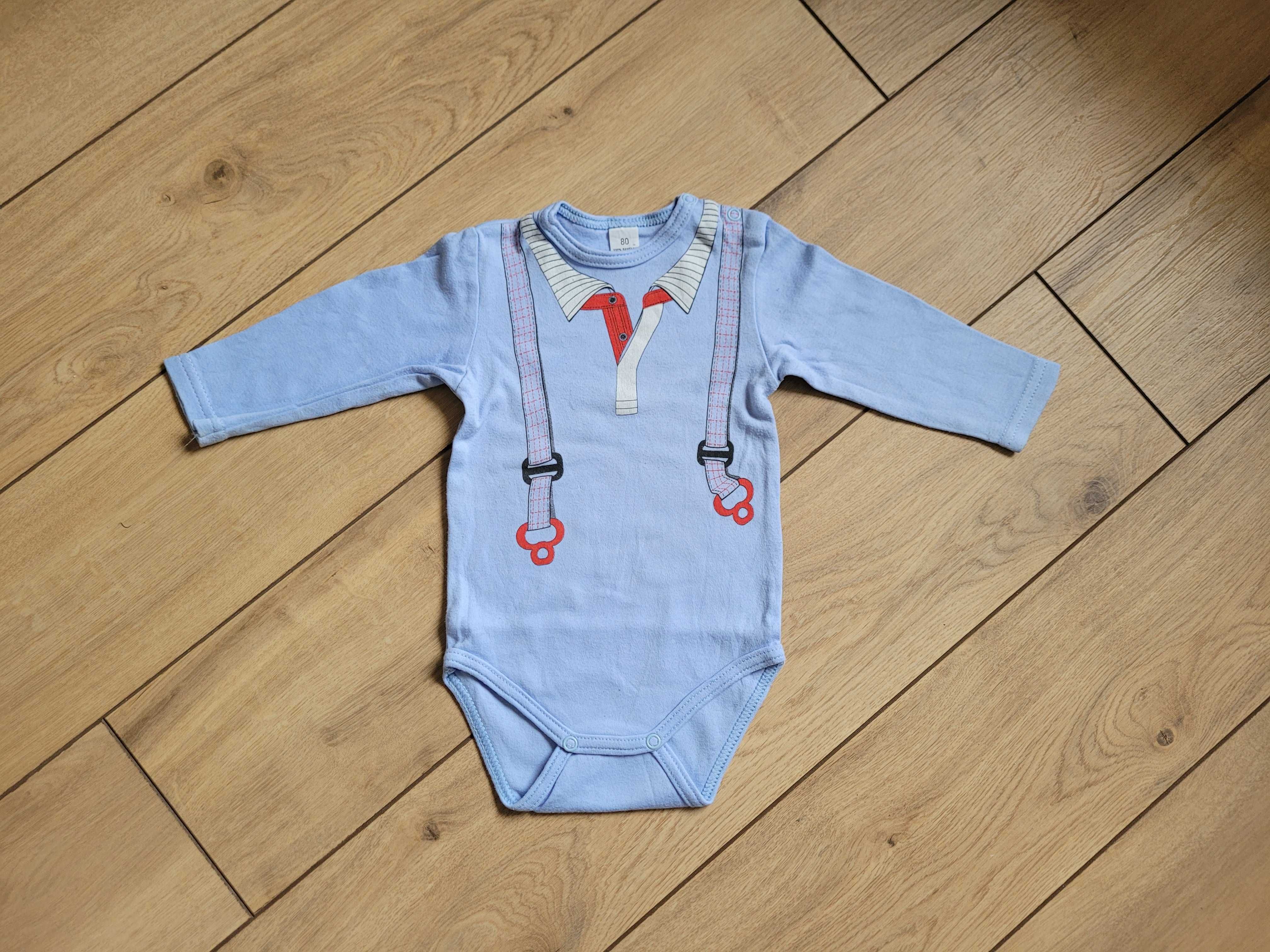 Body niemowlęce 80 9-12 bawełna chłopięce