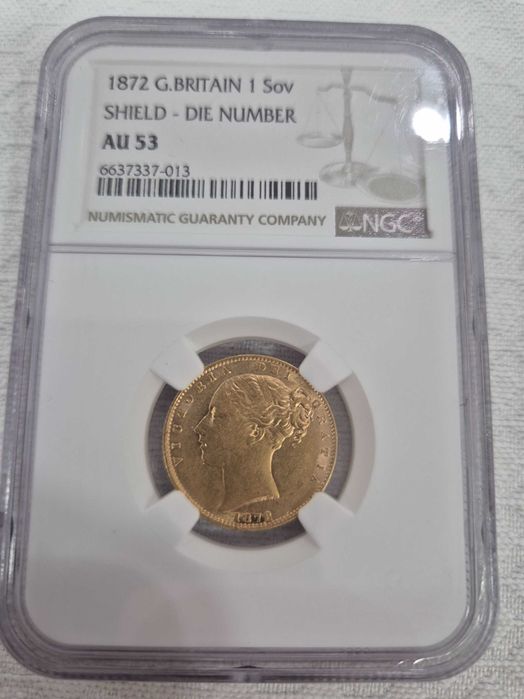 Libra ouro Vitoria c/ brasão (NGC)