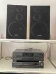 Wieża Technics, amplituner, odtwarzacz CD, 2xKolumna 100W
