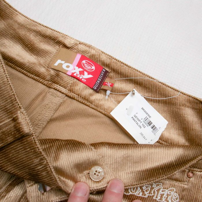 Quiksilver RoxyLife y2k flare spodnie sztruksowe 38eu/M wiskoza