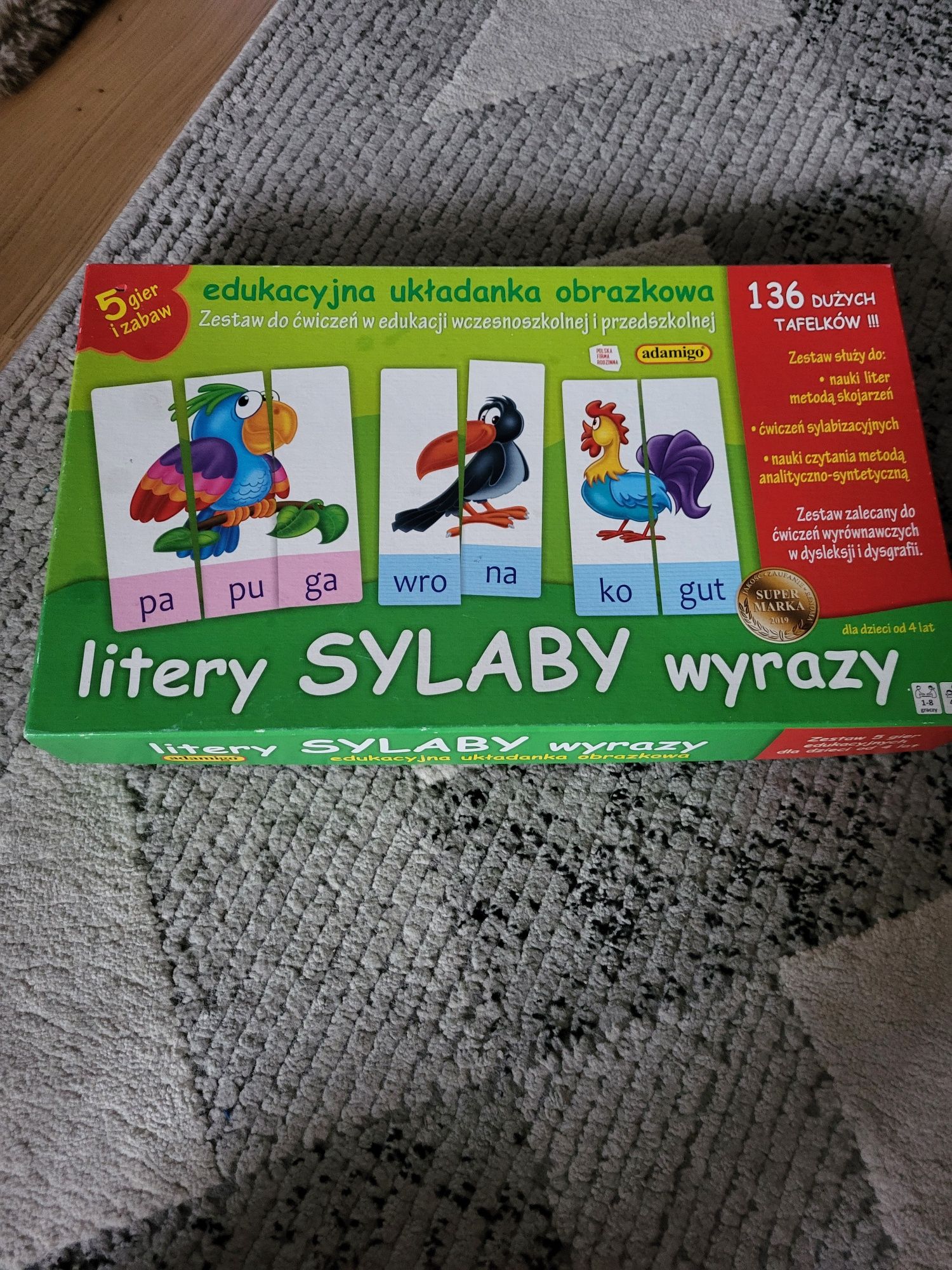 Gry i puzzle 4+mowiace pióro