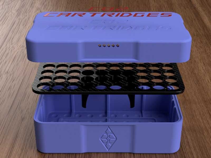 CO2 Cartridge Storage Box