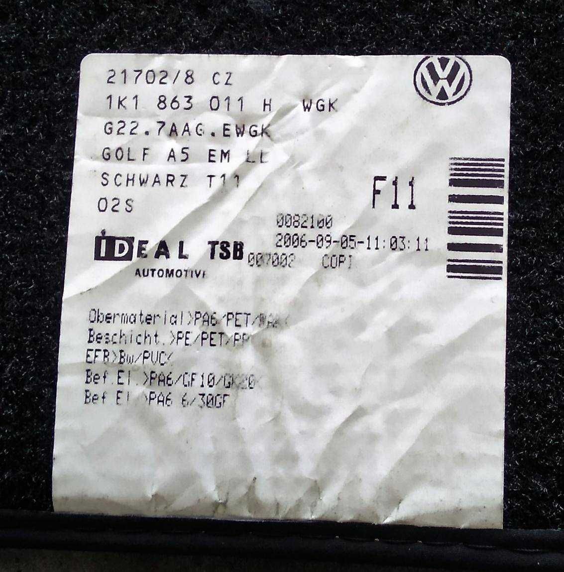 Conjunto Tapetes Originais Golf 4 Bora Volkswagen