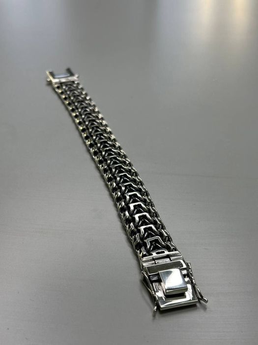 Срібний браслет 100г Імператор чоловічий мужской серебряный браслет