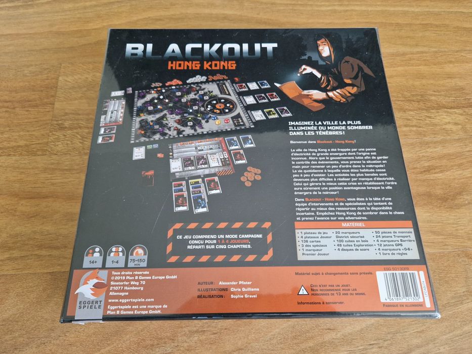Jogo de tabuleiro Blackout Hong Kong