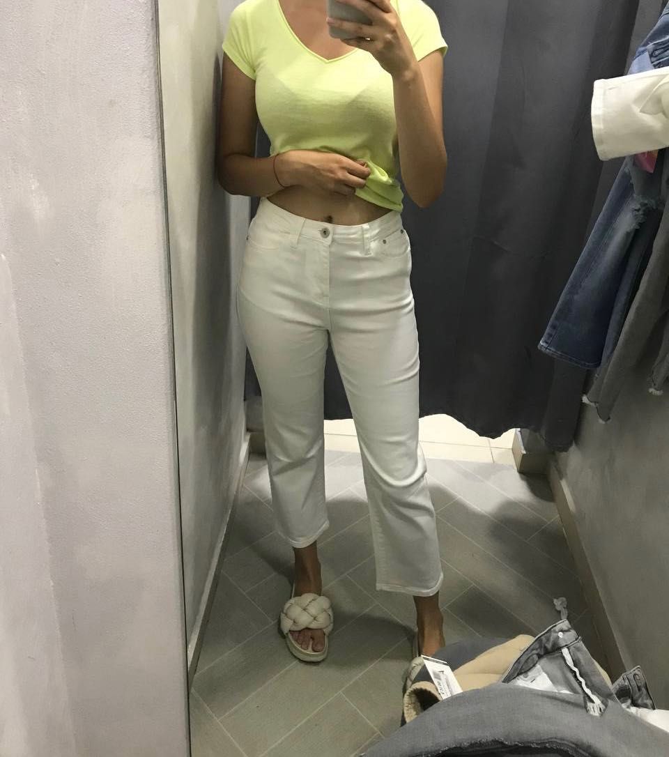 Білі джинси МОМ жіночі