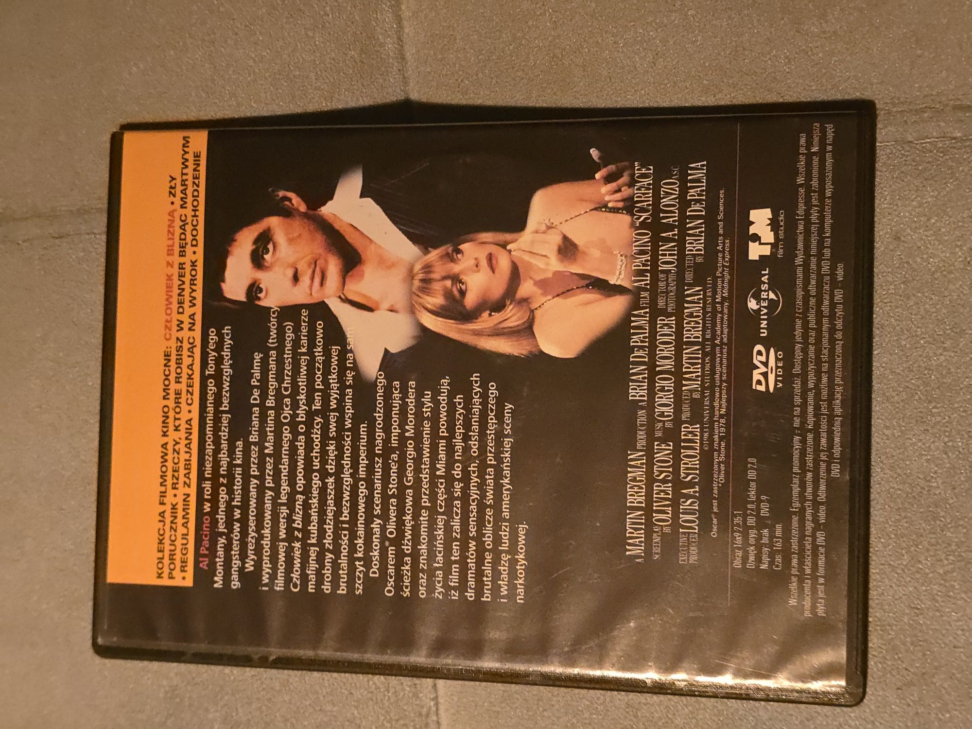 DVD Człowiek z blizną Al Pacino klasyka gatunku
