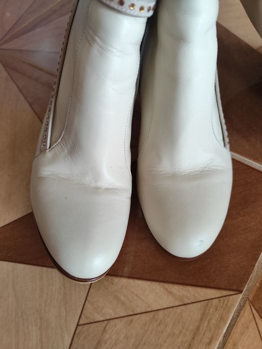 Зимові шкіряні сапожки/ черевики