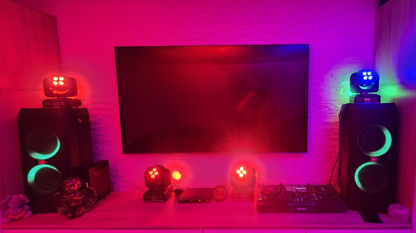 4 szt ruchoma głowa Led 360 ruchome głowy Led światła Led dyskotekowe