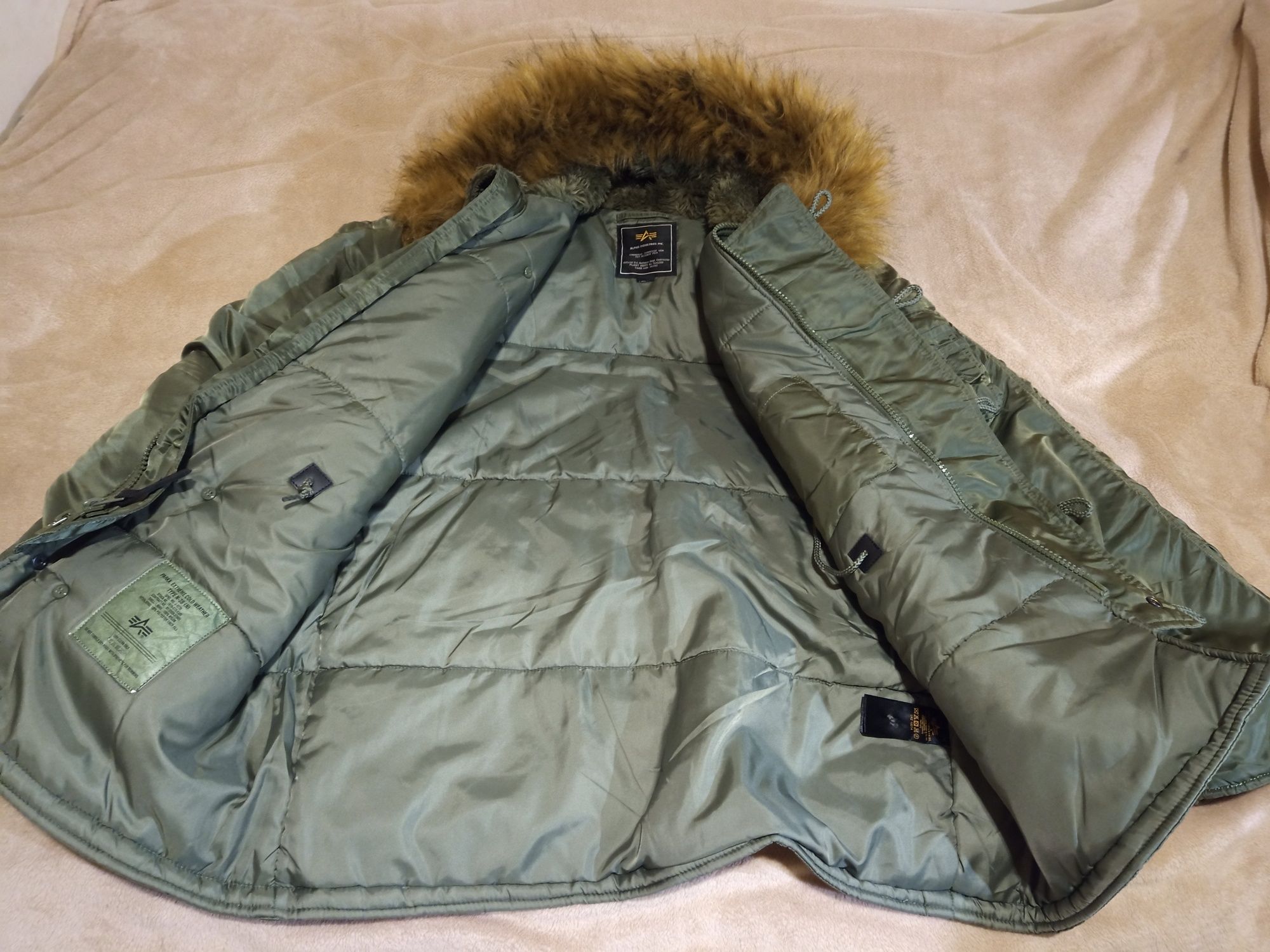 Alpha Industries N-3B Parka Sage Green size M-l alaska