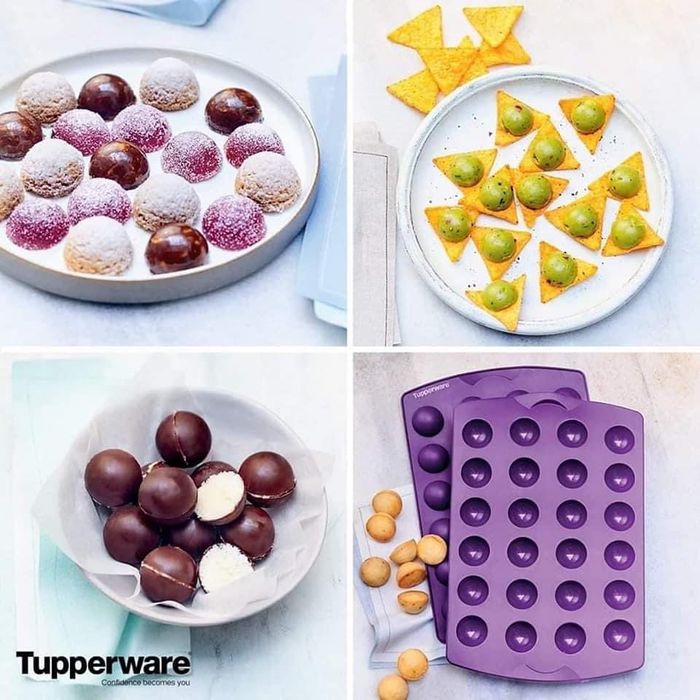 Forma Silicone mini esferas tupperware