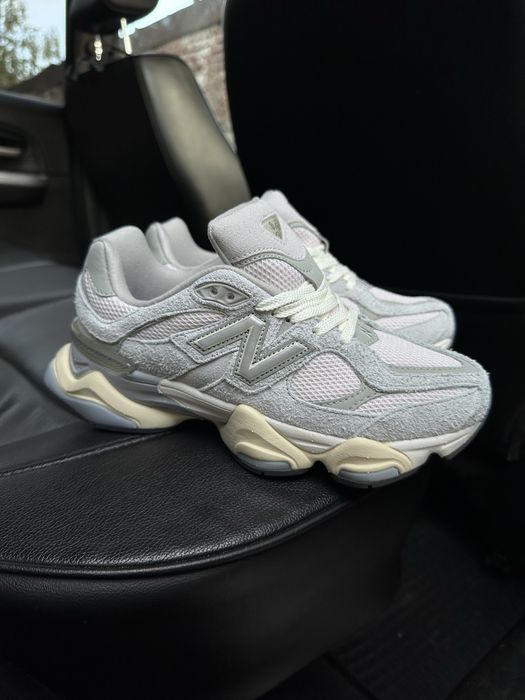 37 40 Жіночі замшеві кросівки New Banalce 9060 light grey сірі легкі