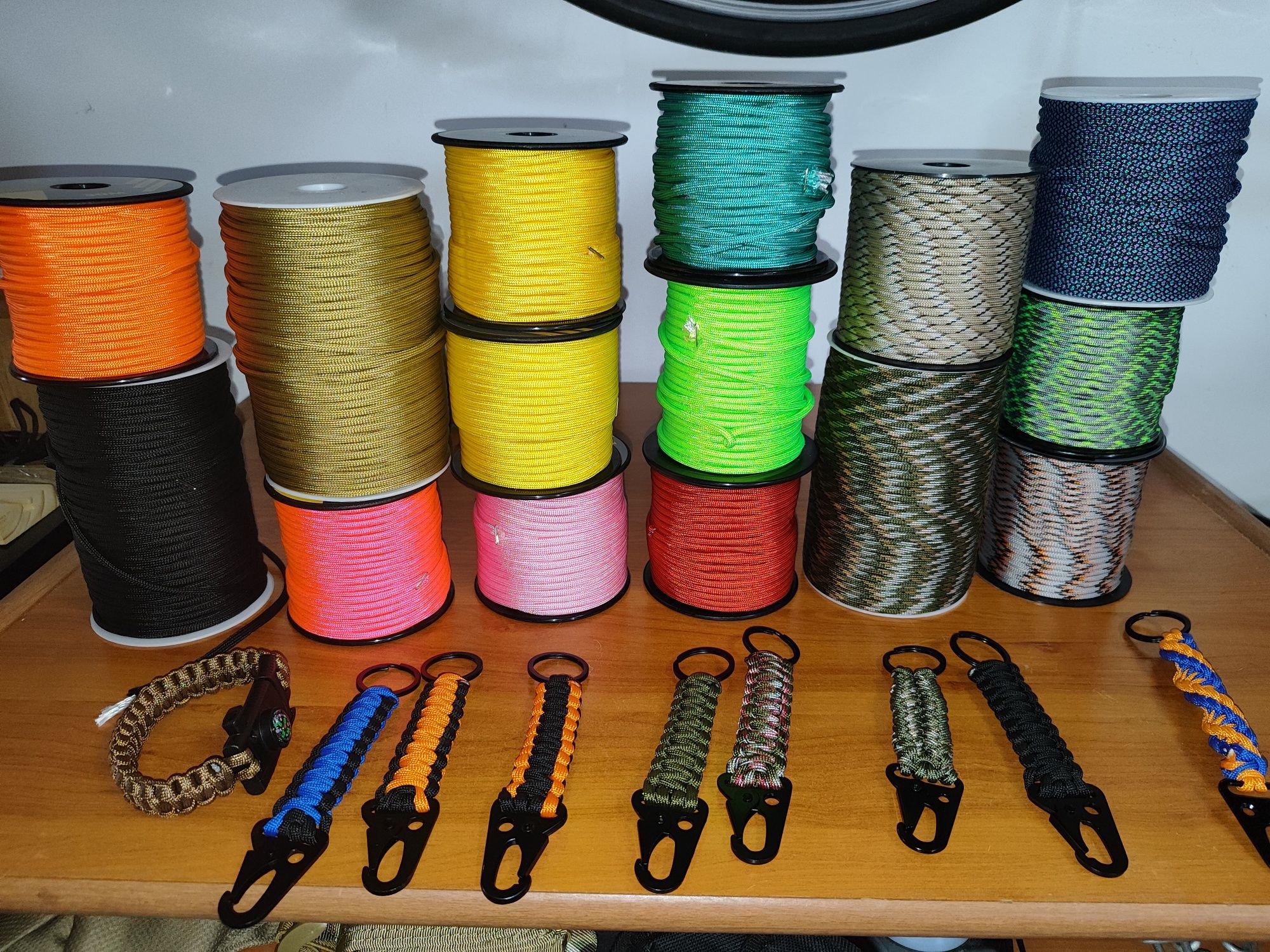 Porta chaves Paracord com gancho personalizado