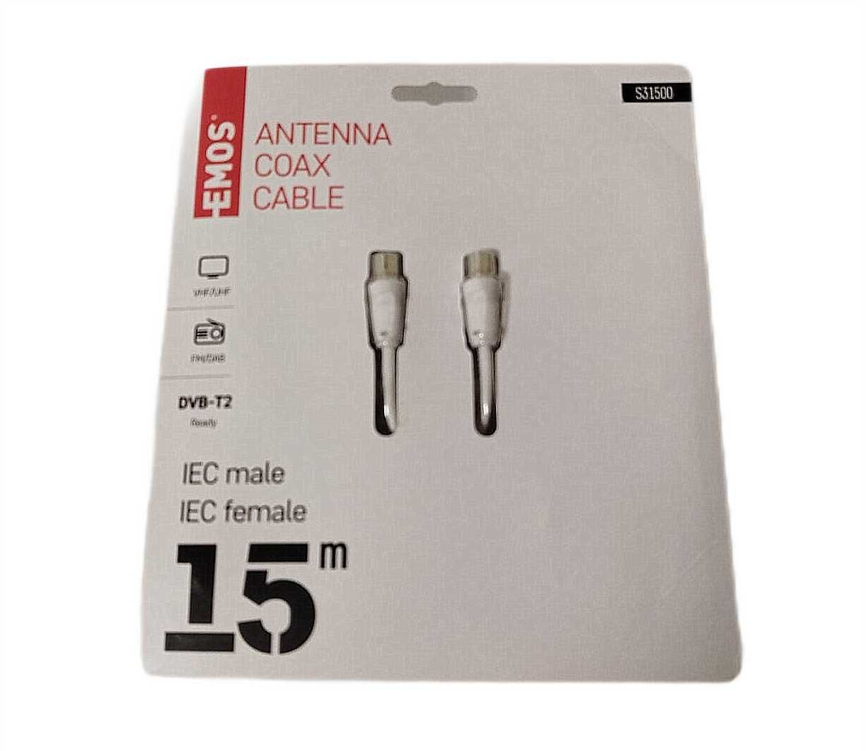 Kabel antenowy Emos 15 m