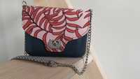 O bag obag pocket  torebka torba navy body klapka