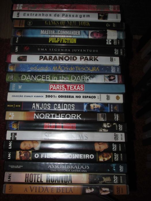 DVDs originais (Filmes, Animação, Concertos)