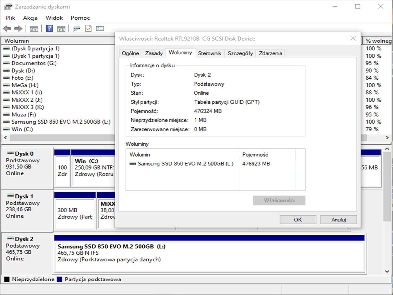 SSD M2 500GB Samsung 850 EvO
