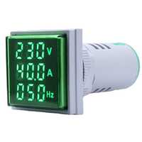 AC 50-500V 1-100A  LED Digital Voltmeter Ammeter Hertz HZ