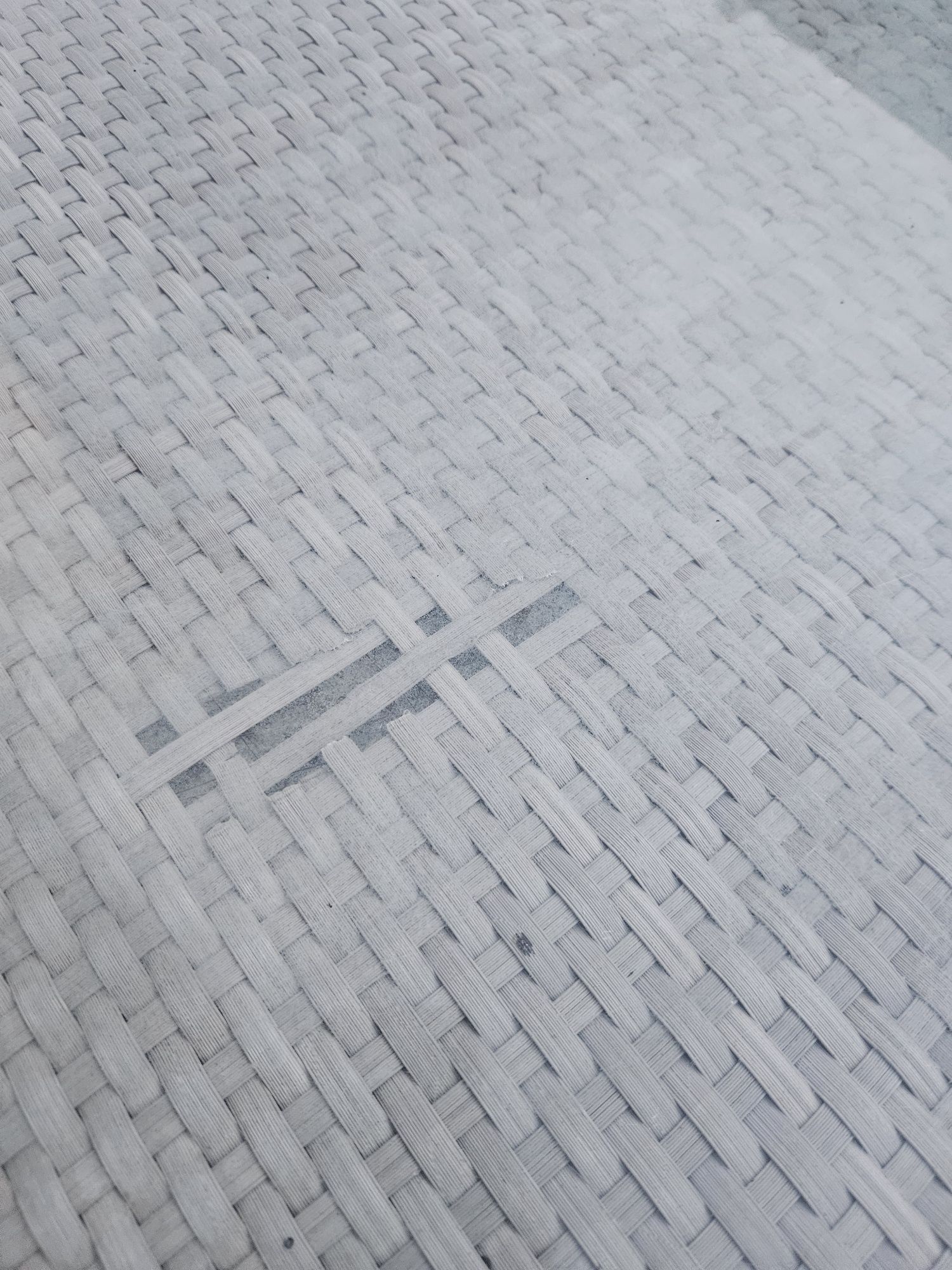 Mesa de jardim com vidro