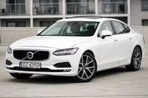 Volvo S90 T5 250KM, komfortowa limuzyna, biała perła