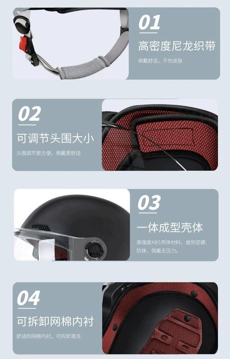 Шлем для скутера, мотоцикла, велосипеда и т.д.