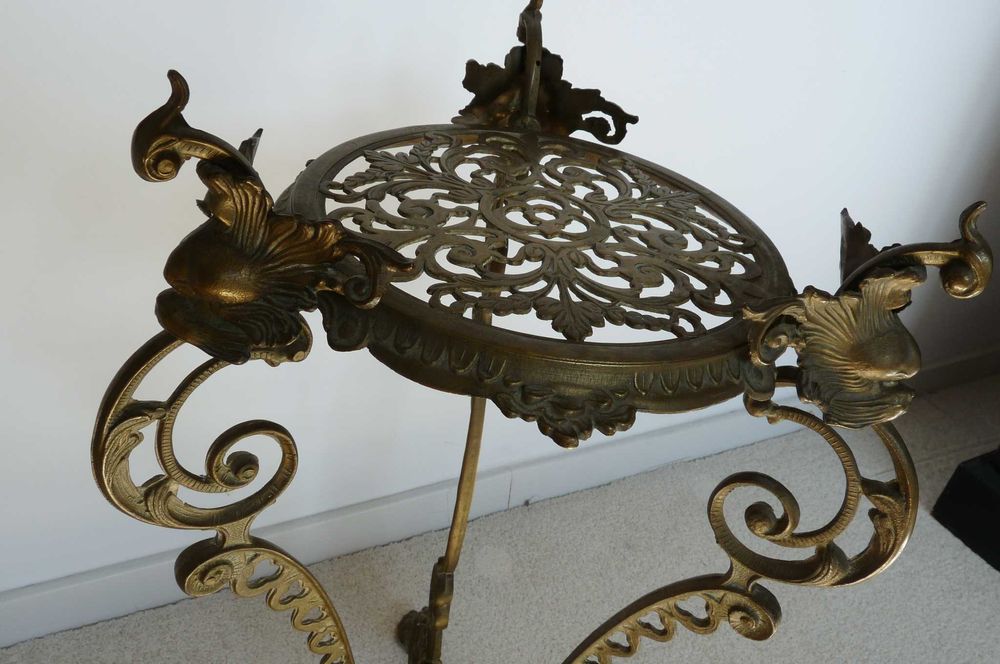 WYPRZEDAŻ PRZEPROWADZKA mosiężny stojak na kwiaty