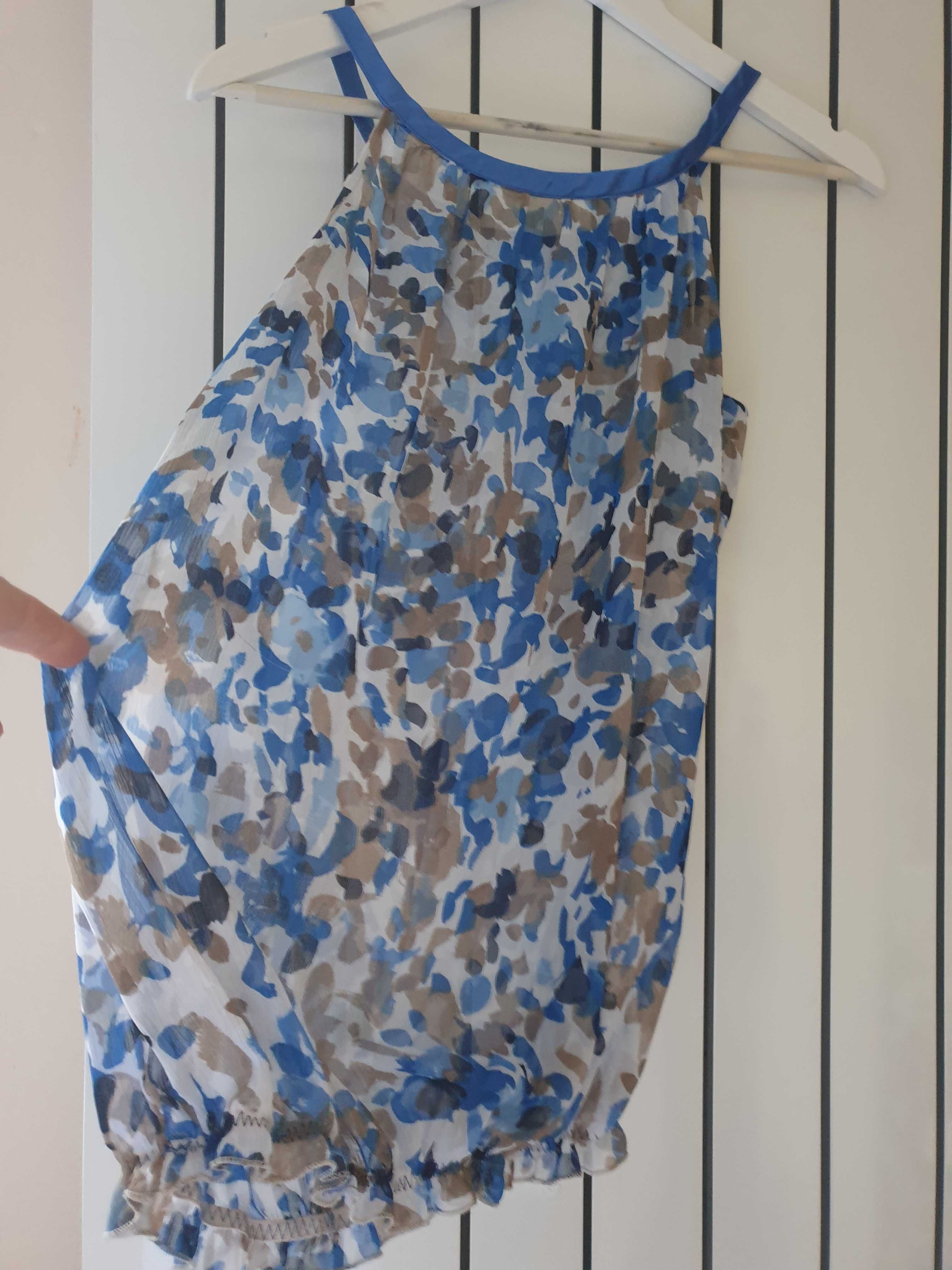 Półprzezroczysta bluzeczka na ramiączkach r. 38/40