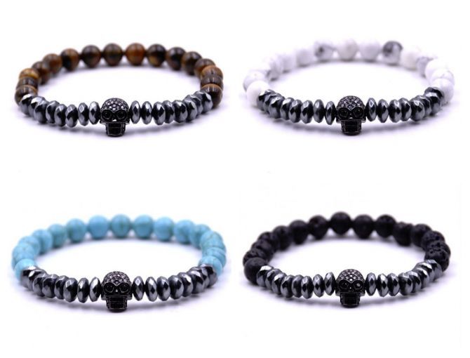 Pulseira Masculina com Caveira - Pulseiras Me4You