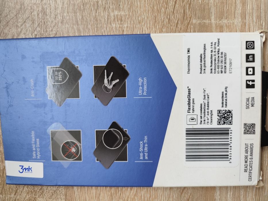 Szkło hybrydowe 3MK FlexibleGlass Thermomix TM6