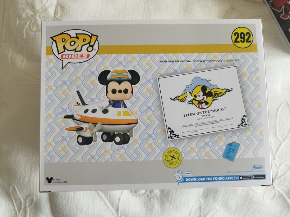 Funko Pop Funko Pop!  Passeios de avião #292 Mickey no "Rato" D23