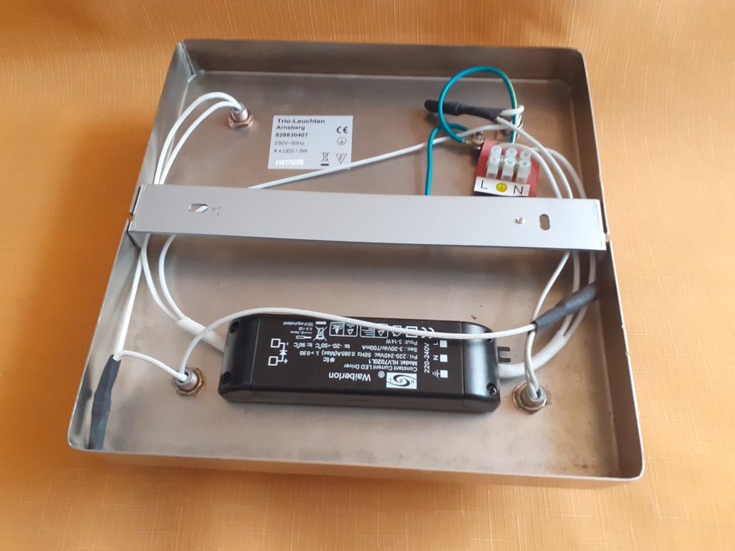 Led 4 lampa sufitowa stalowa solidna