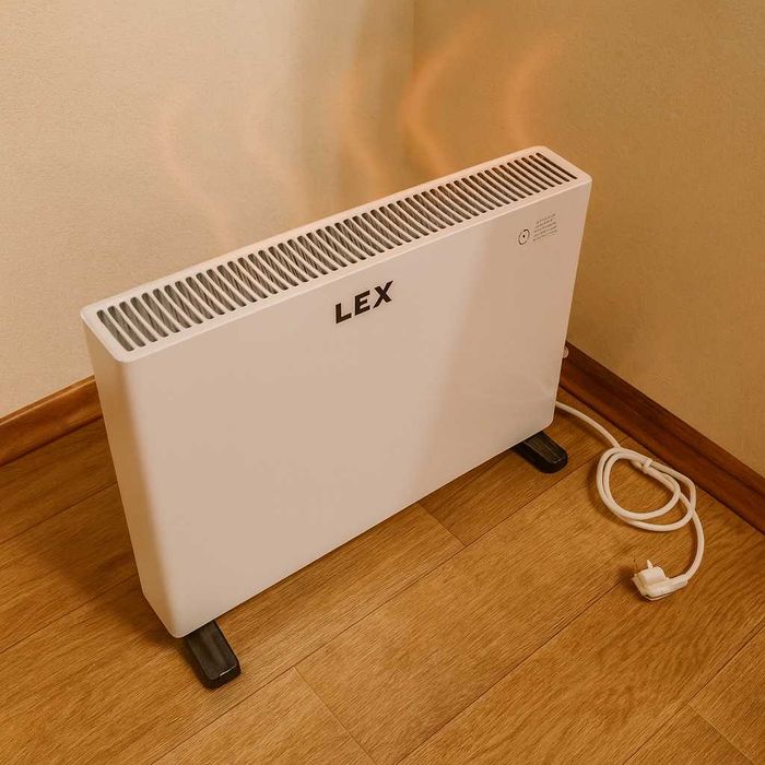 Економний обігрівач конвекторний 2000Вт LEX LXZCH04FT з термостатом