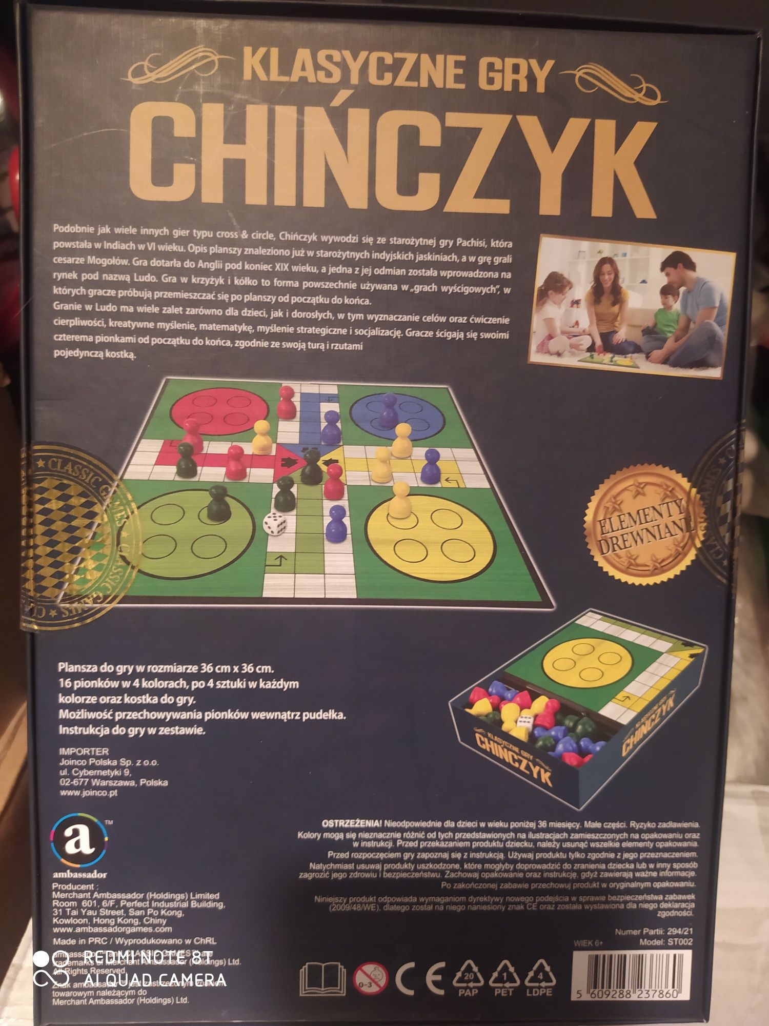 Nowa gra Chińczyk Ludo klasyczne gry CHIŃCZYK