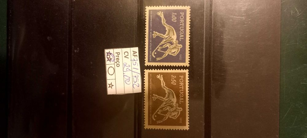 1952 8° Campeonato do Mundo de Hóquei de Patins MNH **