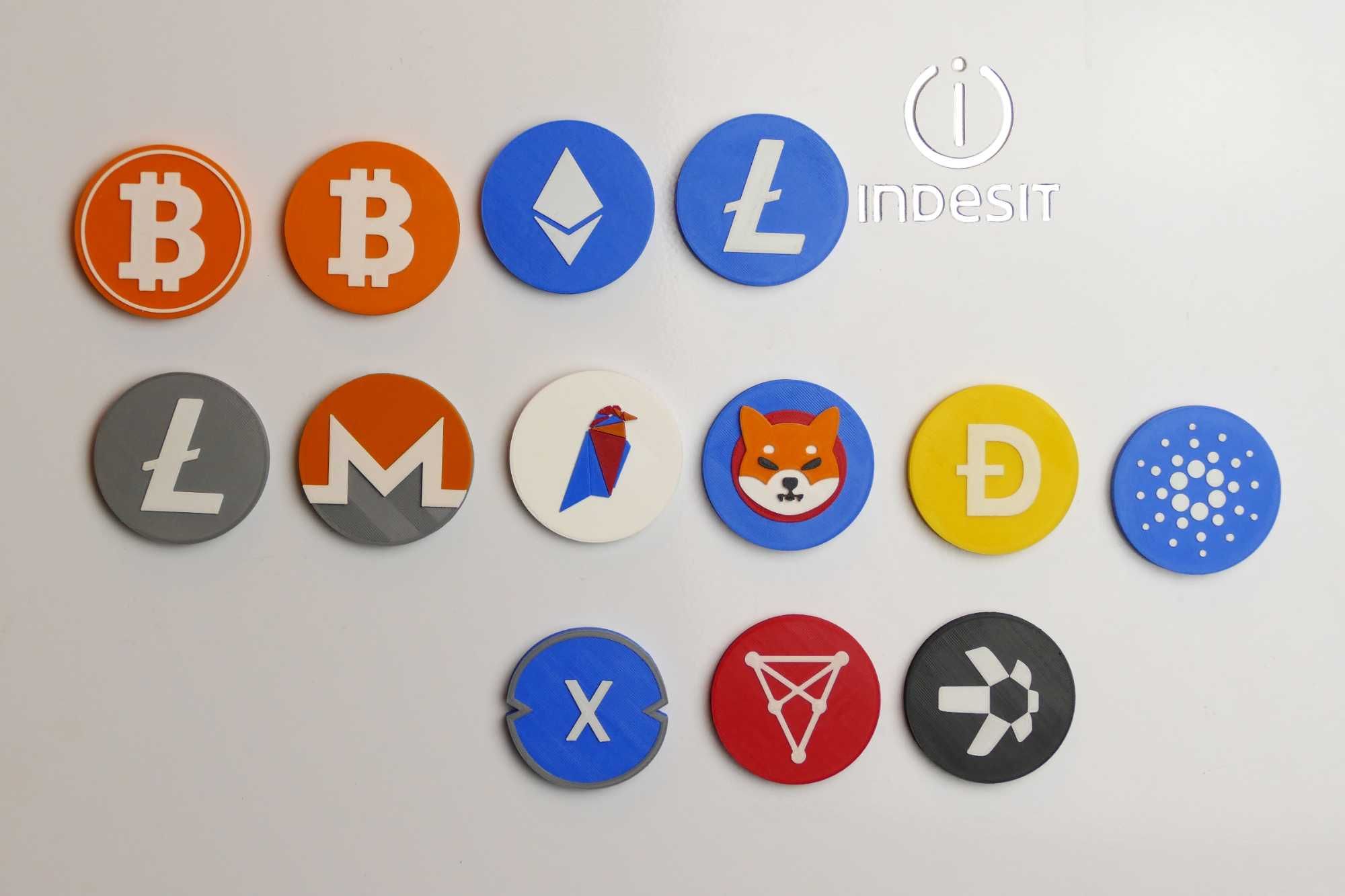 Shiba Inu - Moeda Com Base Magnética Para Fãs de Criptomoedas