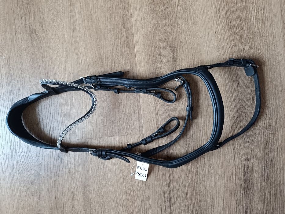 Full ogłowie anatomiczne czarne