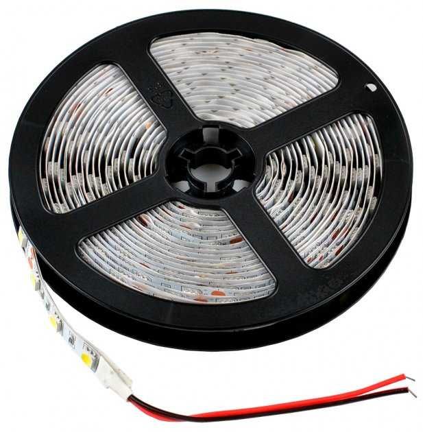 Светодиодная лента 12В SMD 5050 60 LED 6000К IP20. Эконом. 1 м.