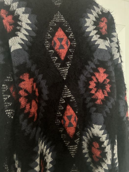 Kardigan wielokolorowy moher