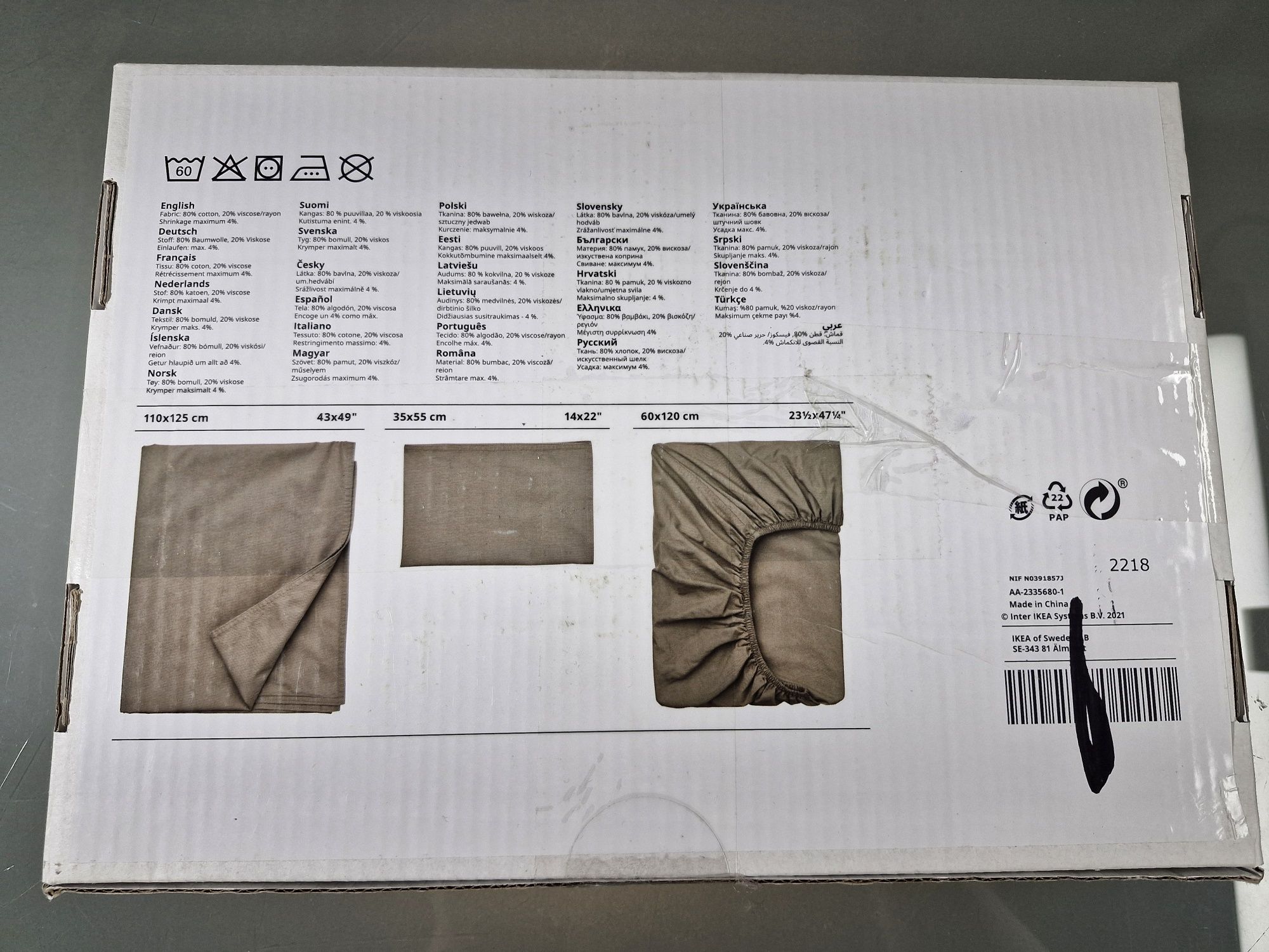 IKEA Blomnasa 3 el. Komplet Dziecięcej Pościeli 60x120
