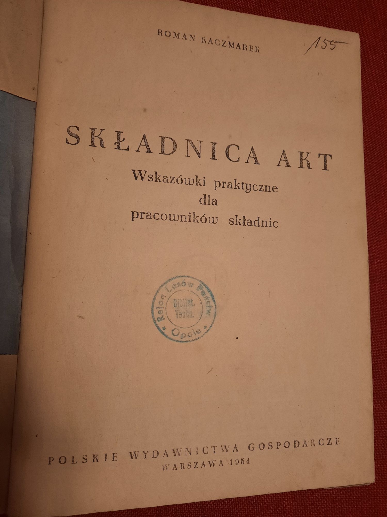 1954 PWG Składnica akt