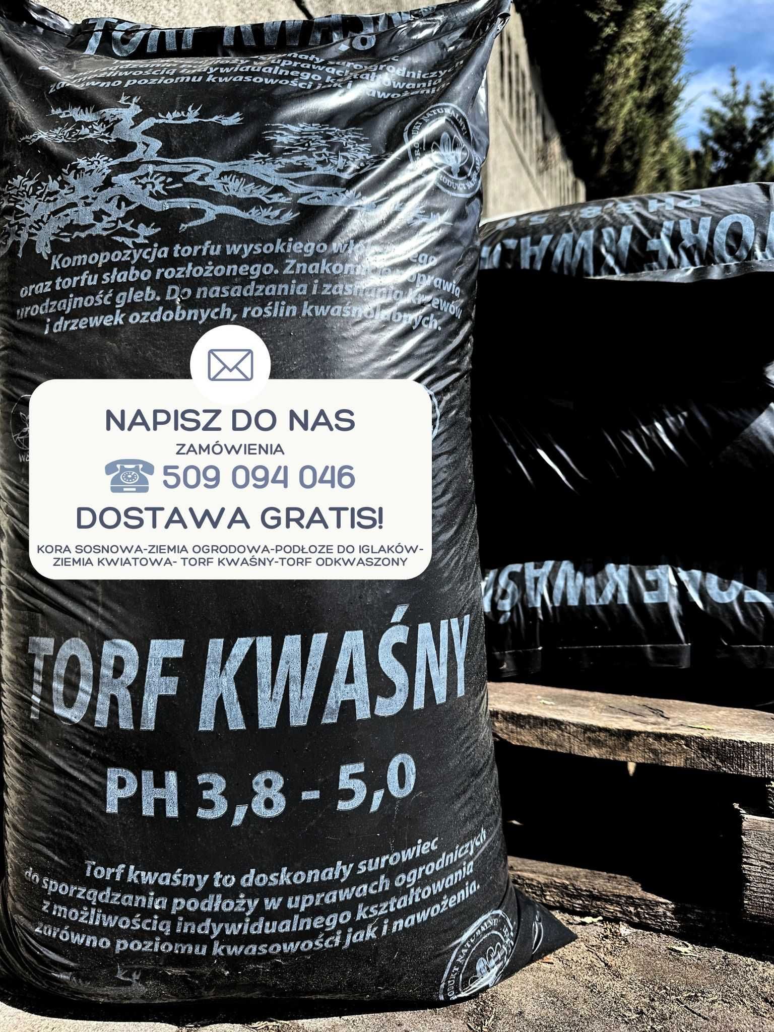 Dekoracyjna Kora Sosnowa Ziemia Torf Nawóz DOWÓZ Warszawa OKOLICE!