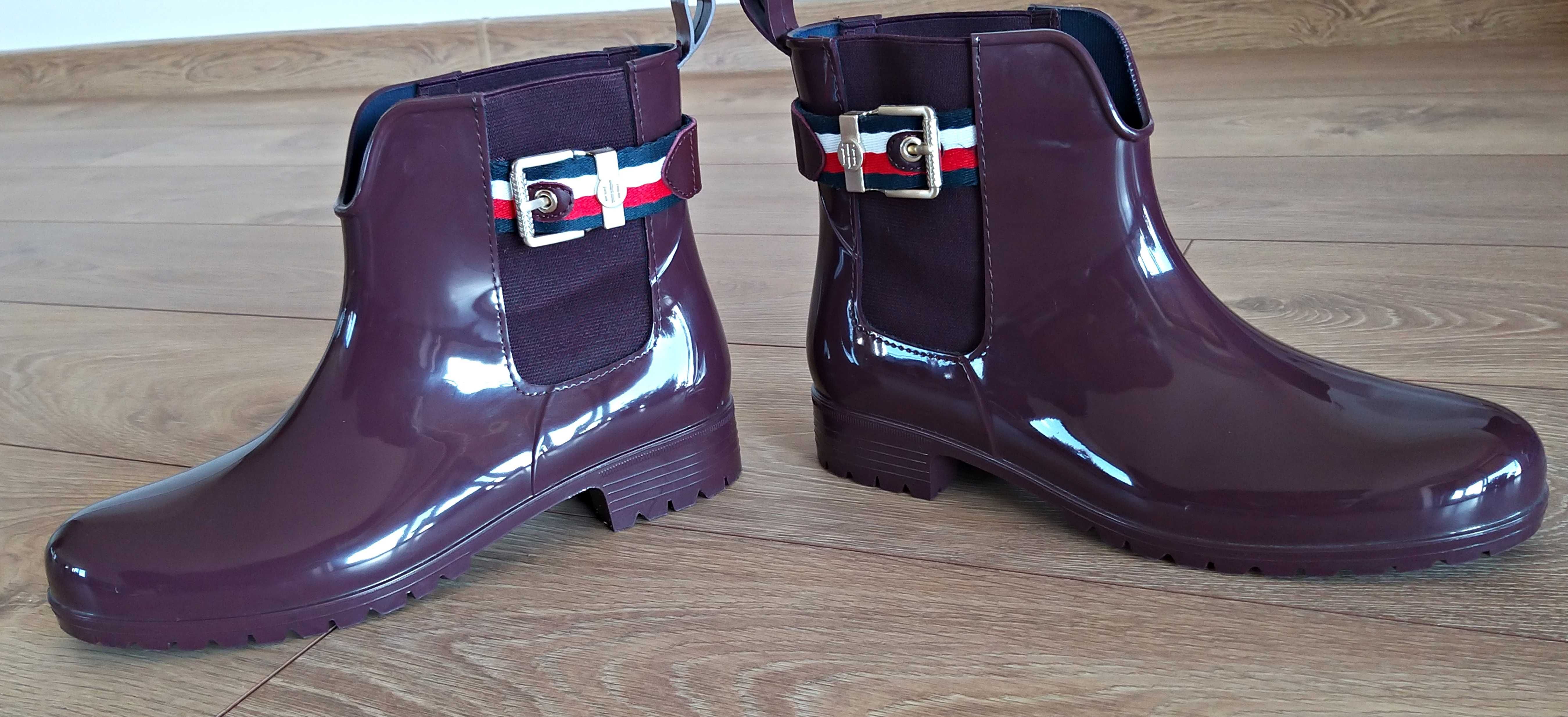 Kalosze Tommy Hilfiger Corporate Belt Rain rozmiar 40