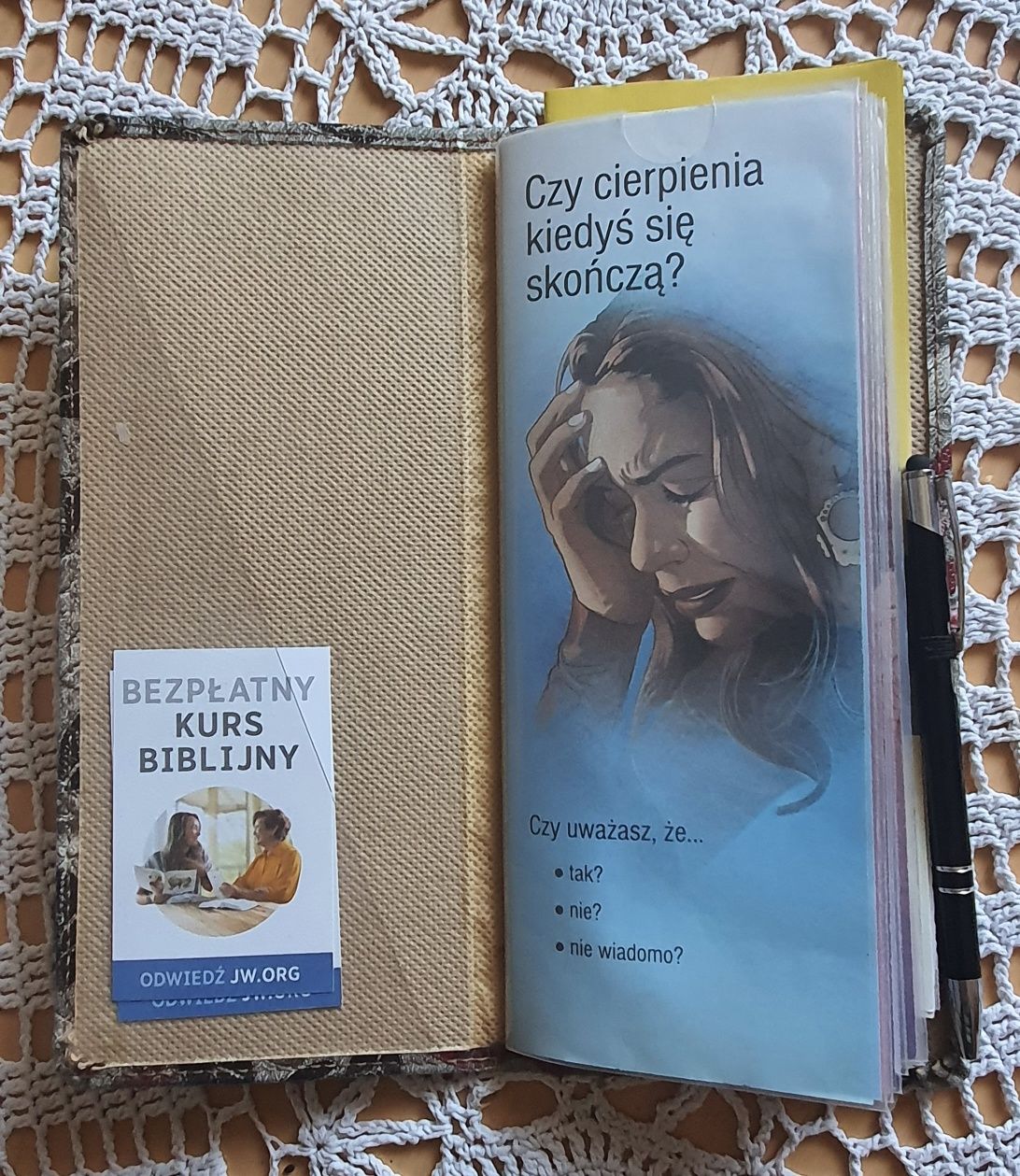 Etui na Zaproszenia Traktaty -JW.org KWIATY
