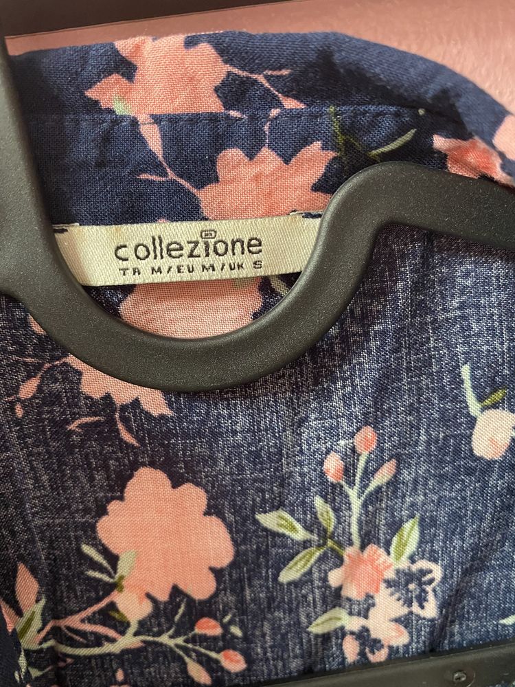 Collezione | Camisa Azul Escura Estampada (M)